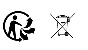 Triman Logo und durchgestrichene Tonne