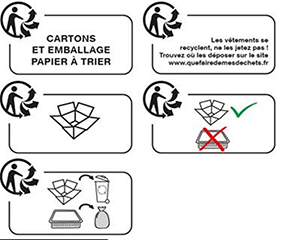 Triman Logo in Frankreich Gleichheit
